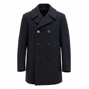 Vintage Men’s U.S. Navy Pea Coat | WWII-Era Spec | Size 38 Regular